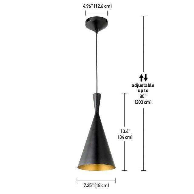 Metal Retro Vintage Pendant Lights E26/E27 Hanging Lamp Restaurant Kitchen Light Dinging Room Luminaire