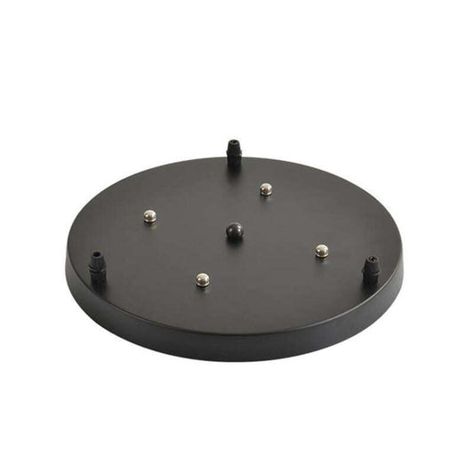 Ceiling Plate Black/White Iron Pendant Lamp Bases DIY 2/3/4/5 holes 25cm/30cm/40cm/50cm Straight/Round Ceiling Base