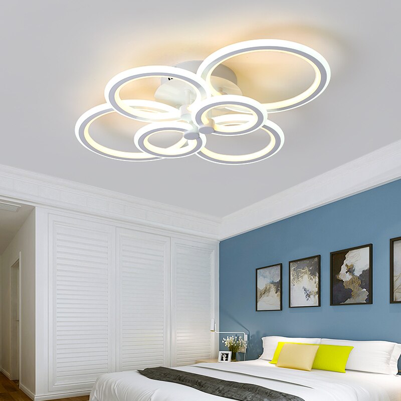 Gleam RC Modern Led Ceiling Lights For Living Room Bedroom Study Room Ceiling Lamp Plafondlamp White Color