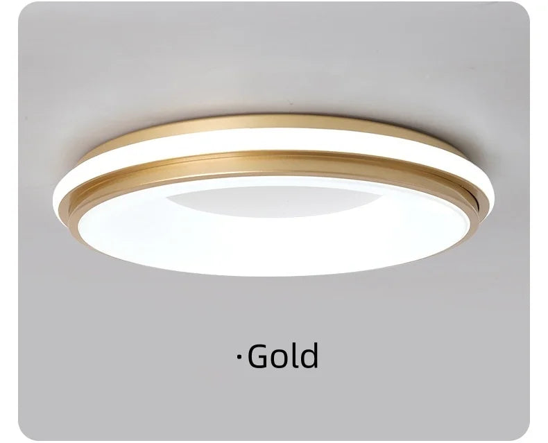Macaron LED Ceiling Light Modern Simple Circular Remote Dimming Light Interior Decor Light