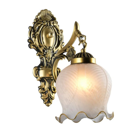 Petal Wall Lamp Bedside Gold Single-Head TV Background Wall Lamp Corridor Stair Light