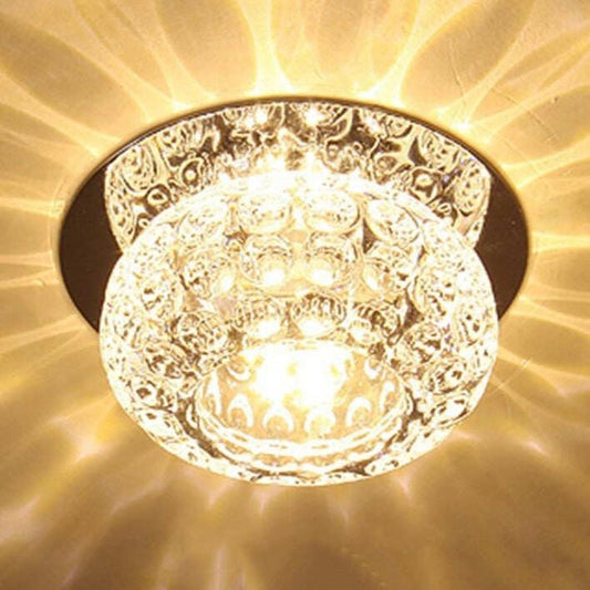 3W/5W Corridor Mirror Ceiling Lamp Aisle Veranda Lighting Down Crystal Mordern Surface Mounted LED Ceiling Lights Luces de techo