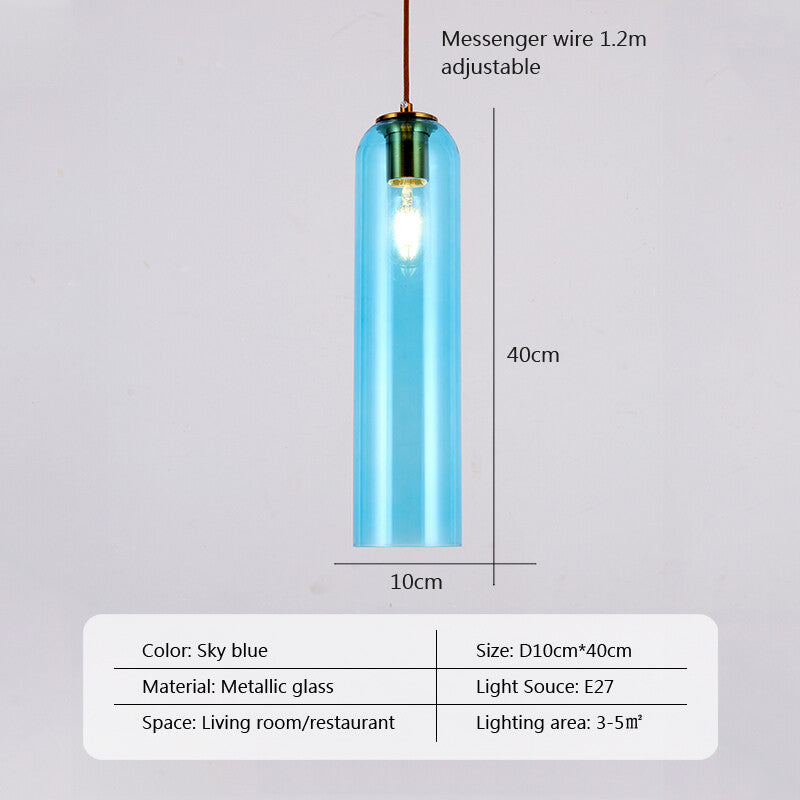 Nordic Pendant Lights iron Glass Lampshade Modern E27 LED Interior Wall Light for Bedside Bedroom Dining Table Living Room