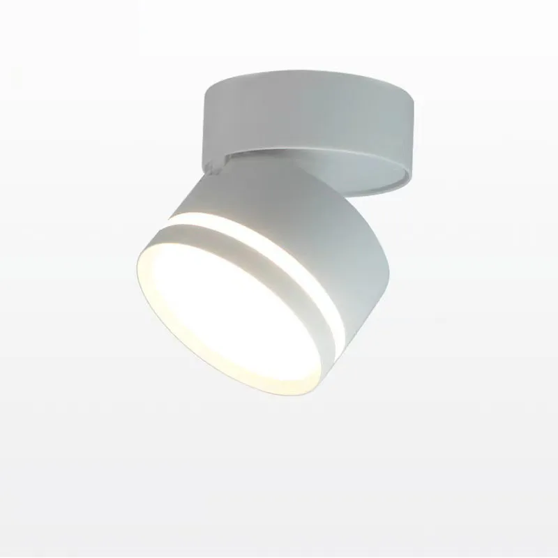 Rotating LED Full Spectrum Surface Mounted Dimmable Downlight Anti Glare Ceiling Lamp 5W7W10W15W20W Spotlight Indoor
