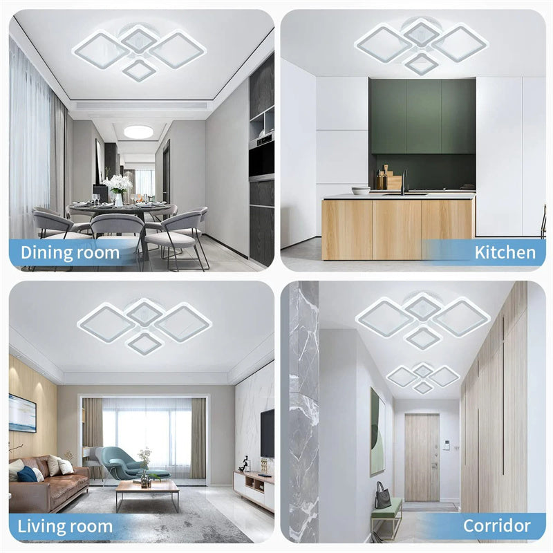 Ceiling Lamp Bedroom Pendant Light Lighting Dining Room Kitchen Aisle Balcony With App And Remote Control Dimming Fixture