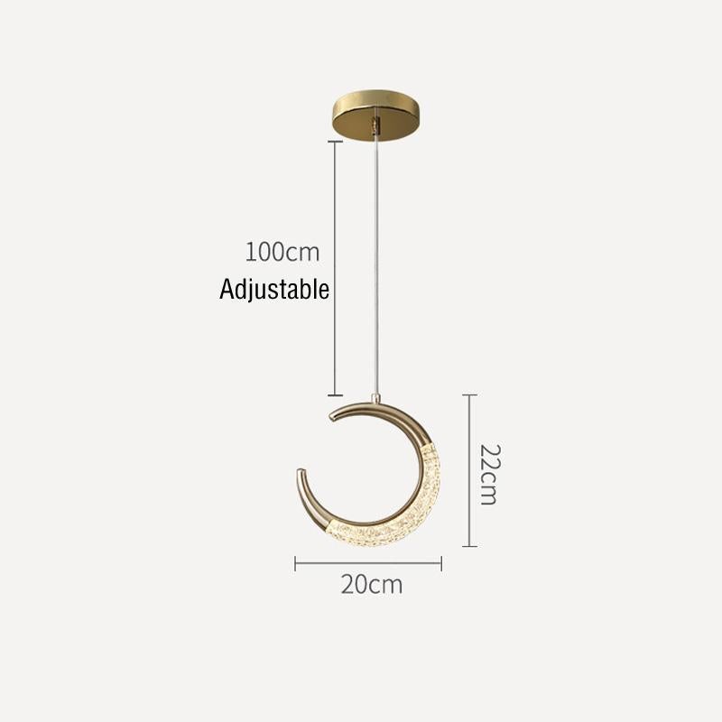 Bedside Chandelier Bedroom Warm Long-line Single-headed Small Chandelier