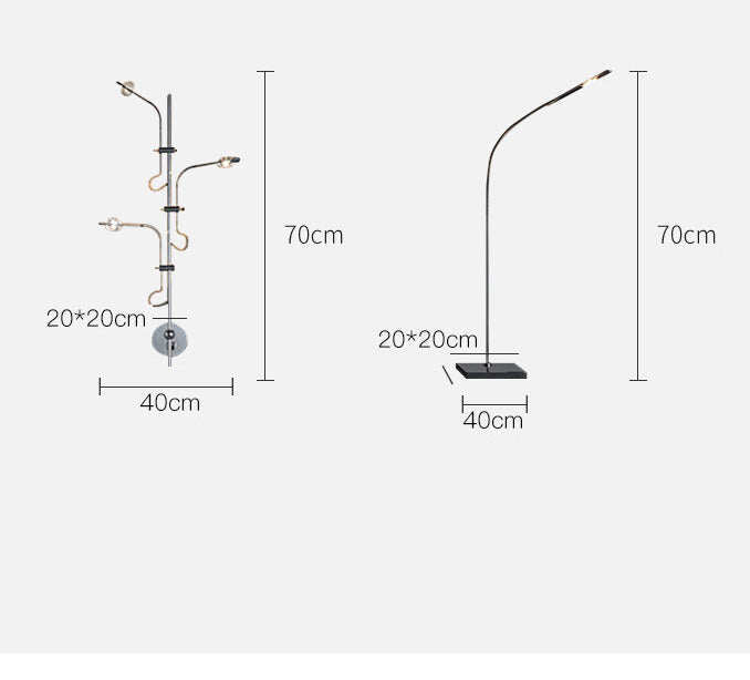 Creative Background Wall Sunset Atmosphere Lamp Floor Lamp