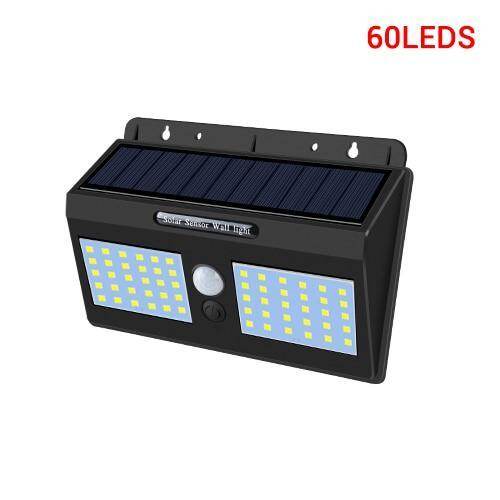 Vacamm 100 LED Solar Light Outdoor Solar Lamp PIR Motion Sensor Solar Powered Sunlight Wall Street Light for Garden Decoration