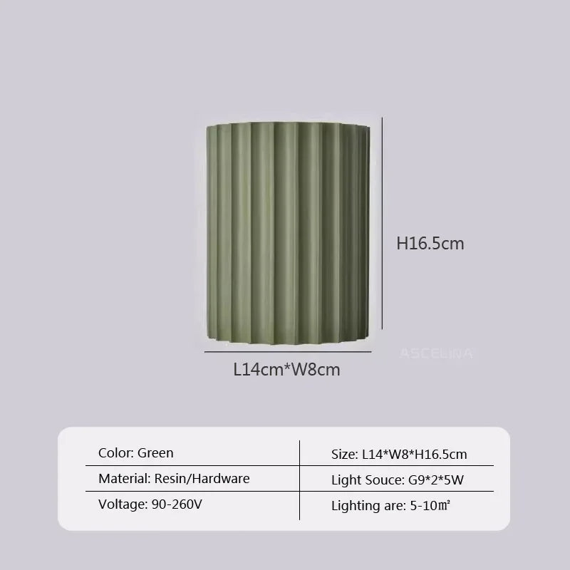 LED Wall Lamp Resin Home Decor Wall Light Luxury Wall Sconce For Living Room Hallway Lamp