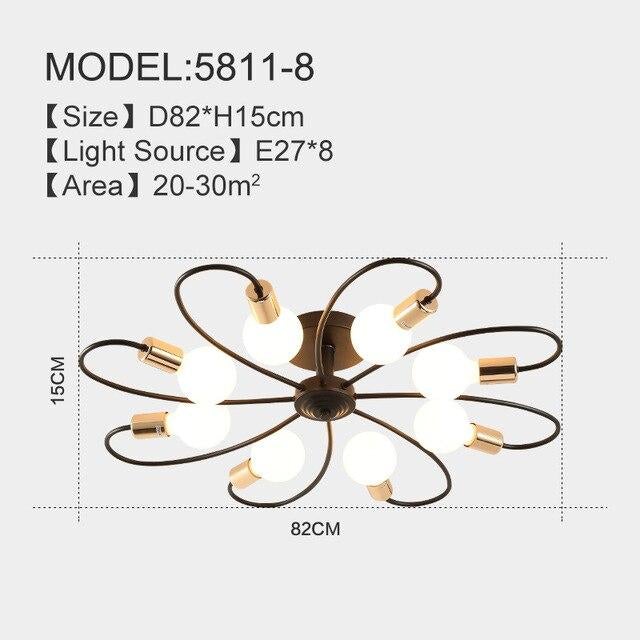 Creative Design LED Ceiling Lights Luminaire Plafonnier Living Room Bedroom Corridor Modern Home Lighting Deckenleuchte Led