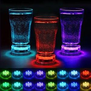 Underwater Light RGB Waterproof LED Super Bright Swimming Pool Pond Aquarium LED Lamp Battery Powered With IR Remote