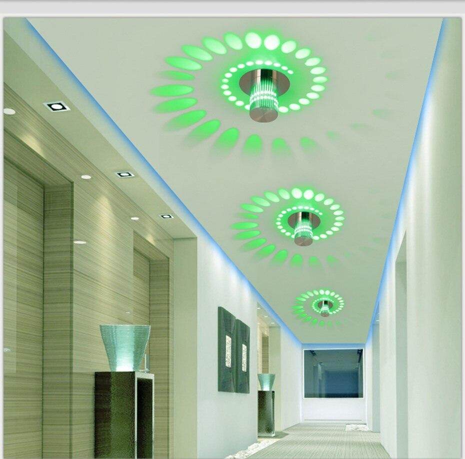 Creative LED Ceiling Lights 3W Modern Led Ceiling Lamps Colorful Wall Sconce Living Room Surface Mounted Led Ceiling Lighting