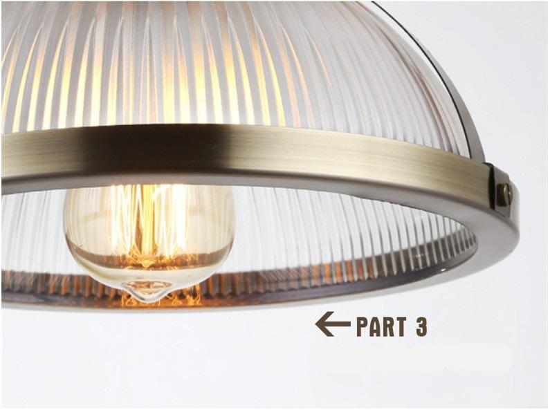 Nordic American Glass Chandelier