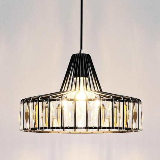 Nordic Modern Simple Corridor Crystal Balcony Staircase Chandelier Restaurant Lighting