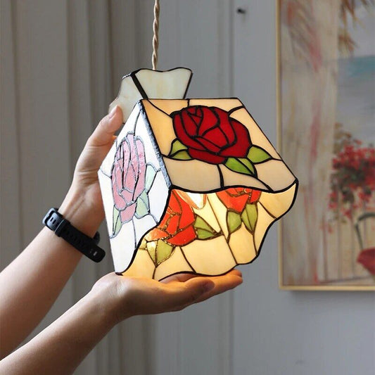 Industrial Glass Pendant Light for Living Room