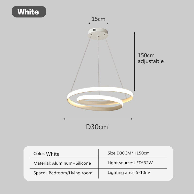LED Minimalist Pendant Light Modern Pendant Lamp Nordic Circular Hanging Lamp Home Decor Led For Dining Room Study Room Bedroom