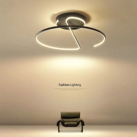 Living Room Lamp LED Chandeliers Indoor Lighting Light Kitchen Lustre Lamps White Chrome Lamp