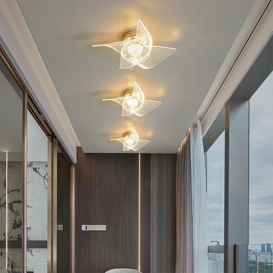New Nordic corridor small ceiling lamp American minimalist corridor lamp porch lamp stairwell study door lamp