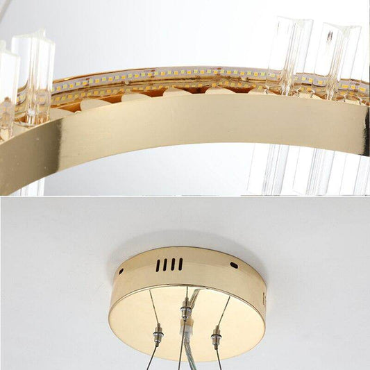 Luxury Crystal Pendant Light Living Room Led Pendant Lamps Dining Room Modern Hanging Lighting Bedroom Crystal Kitchen Fixtures