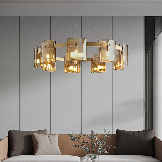 Modern Light Luxury Living Room Chandelier Simple Bedroom Creative High-end Nordic Restaurant Bar Main Light
