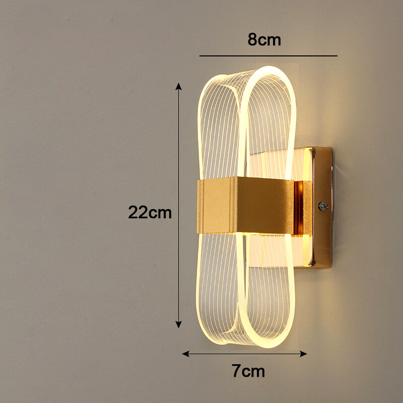 Nordic Aluminum Acrylic Wall Light for Dining Room