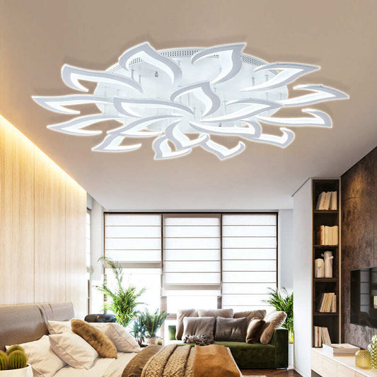 Modern Led Ceiling Lights For Living Room Kitchen Bedroom Kids' Room Dimmable Lamp Art Deco Fixture With Remote Control
