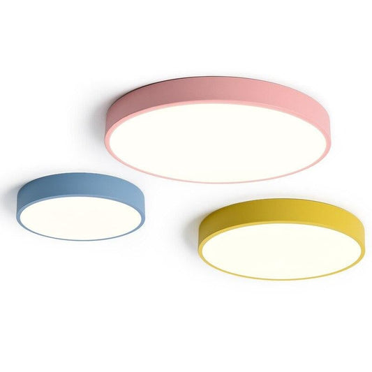 Modern Remote Control Macaron Ultrathin LED Ceiling Light For Living Room Bedroom round corridor Ceiling Lamp