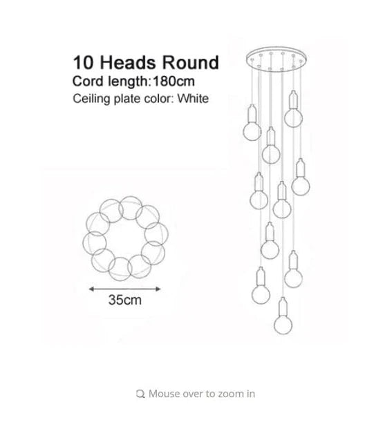 Modern Crystal Glass Ball LED G9 Pendant Lights Creative Decor Hall Ball Droplight