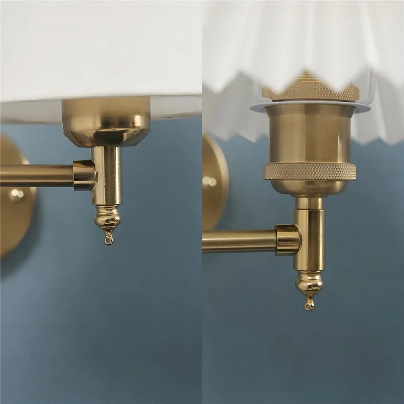 Nordic Adjustable Folding Wall Lamps Rotating Rocker Arm Light Modern Bedroom Bedhead LED Wall Lights