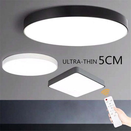 Modern Nordic LED Ceiling Lights Living Room Bedroom Round Corridor Kitchen Lamp Ultra-thin Kids Room Macarons Remote Control