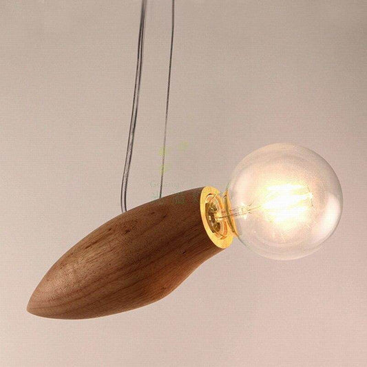New design Modern Creative Cartoon Bee Lamp Balcony Small Wood Loft Pendant Lamp Cord Loft Hanging Light Bulb Stairs Decorated