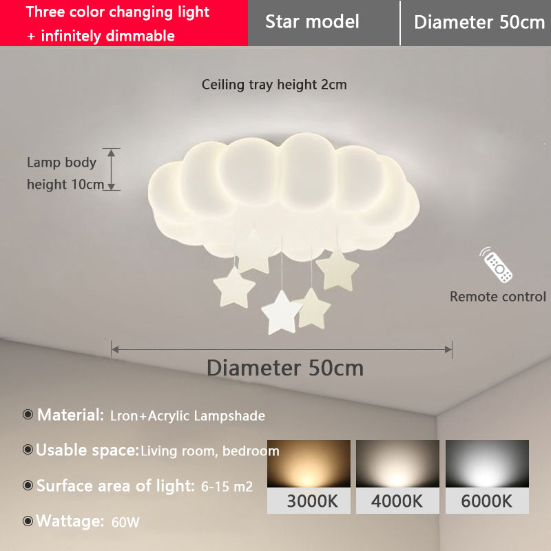 Children's Room Ceiling Light Led Living Room Light Creative Boys Girls Room Light Modern Simple Master Bedroom Light