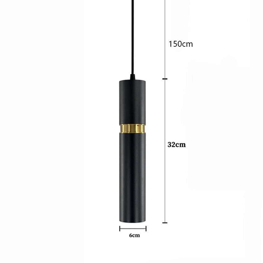 Black /gray Modern LED Pendant Lamp Aluminum Metal spotlight Fixture Living Bedroom Decor Hanging Lighting