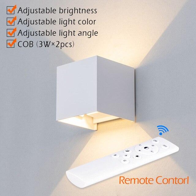6W LED Wall Lamp IP65 Waterproof Indoor & Outdoor Aluminum Wall Light Surface Mounted Cube LED Garden Porch Light