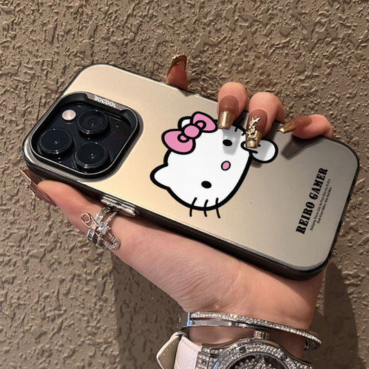 Cute Cartoon Sanrio Hello Kitty Cat Magsafe Wireless Charge Phone Case For iPhone 16 15 14 13 12 Pro Max Cover