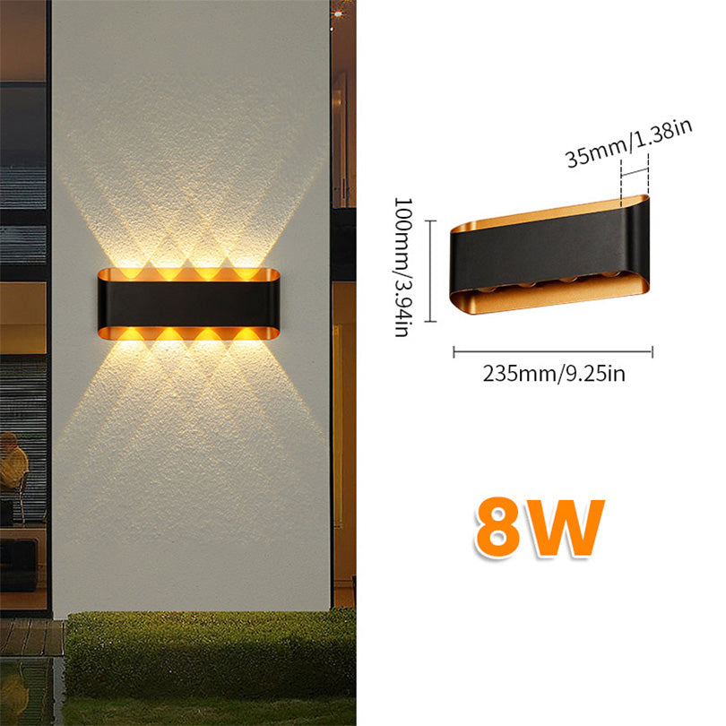 Aluminium LED Wall Lamp Waterproof IP55 Indoor Outdoor Lamp Garden Lights for Living Room Bedroom