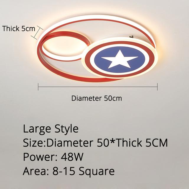 Captain LED Ceiling Lights Boy's Girl's Study Room Bedroom Modern Lamp Lighting New Fixture Remote Control Luminaria