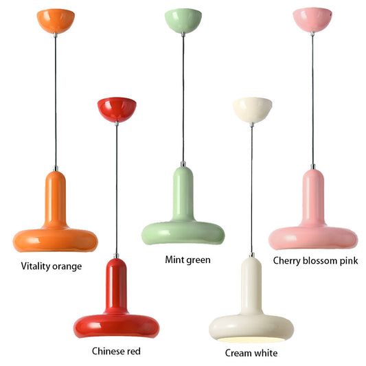 Macaron Small Pendant Lamp Modern Cream Style Bedroom Bedside Lamp Fashionable and Simple Lamp