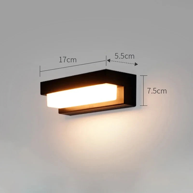 LED Outdoor Solar Wall Lights Waterproof Solar Light Balcony Villa Doorway Courtyard Walled Lighting