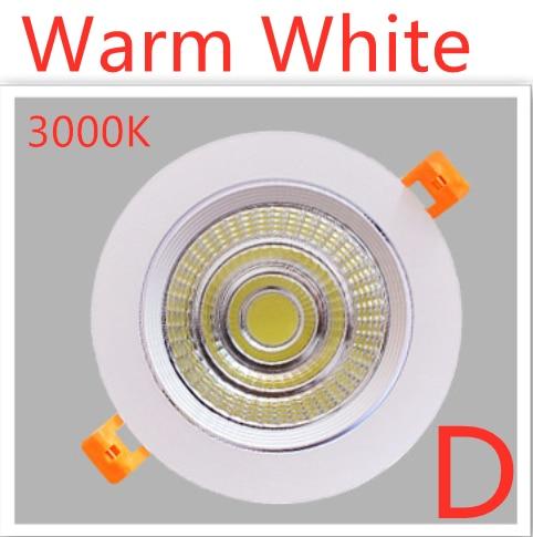 Led Downlight Dimmable lamp 3w 5w 7W 12w 15w 20w 30w 40w cob led spot ceiling recessed downlights round panel light
