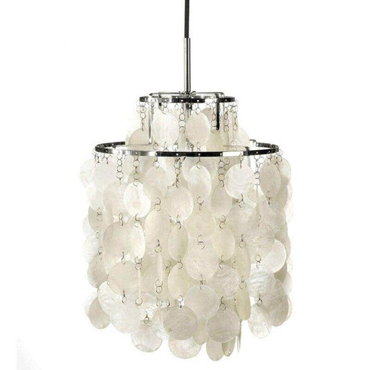 Modern Minimalist Natural Two-layer Shell Pendant Light Bedroom Corridor Wall Lamp LED E27 Indoor Lighting Decorative Lighting