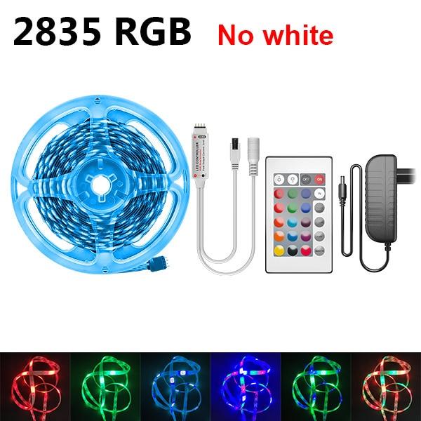 RGBWW RGB LED Strip Light 5050 10M 5M LED Lights SMD 2835 Rgb Leds Tape Diode Ribbon Flexible Room Decoration DC12V Adapter set
