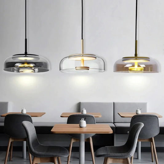 Led Pendant Lighting for Bedroom Bedside Kitchen Restaurant Modern Hanging Lamp Ceiling Decoration Lights Glass Indoor Nordic