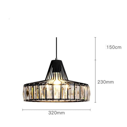 Nordic Modern Simple Corridor Crystal Balcony Staircase Chandelier Restaurant Lighting