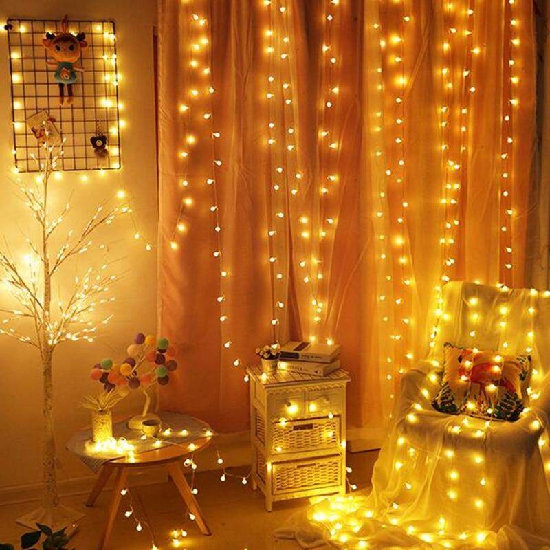 2M 5M 10M Cherry Balls LED  Fairy String Lights Battery USB Operated Wedding Christmas Outdoor Room Garland Decoration