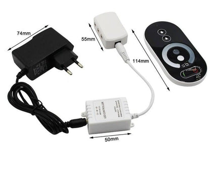 Mini LED Spot Downlights Dimmable Lamp Set Remote Controller Ceiling Recessed 1.5W 27mm Hole Silvery Cabinet Lights