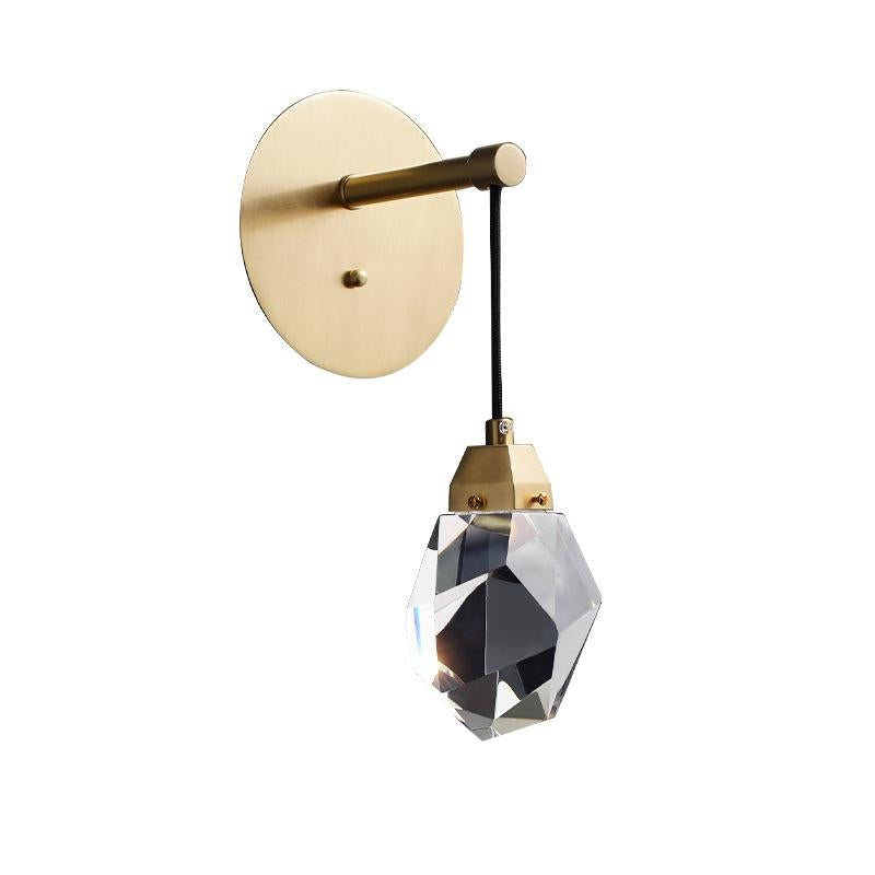 Modern Crystal LED Full Copper Wall Lamp