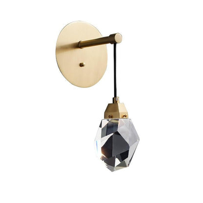 Modern Crystal LED Full Copper Wall Lamp