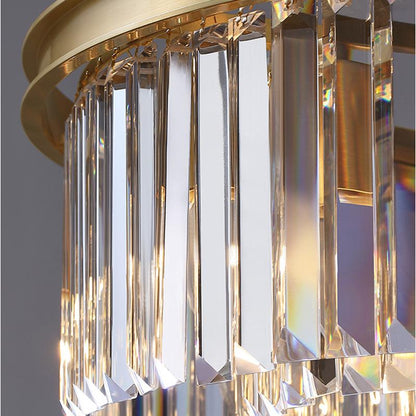 Copper Crystal Ceiling Lamp For Living Room Modern Led Ceiling Lights For Bedroom Home Ceiling Lamp Fixture Crystal Lustres