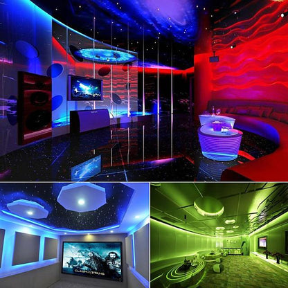 15m 3x5m LED Light Strips RGB Tiktok Lights 5050 SMD 450 Leds 10mm Strip Fexible Light Led Tape not-waterproof DC 12V 450leds with 44key IR Remote Controller Kit